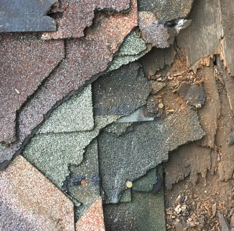 Multiple layers of shingles